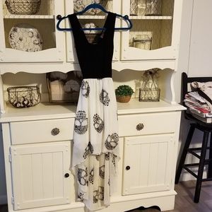 Skull print dress